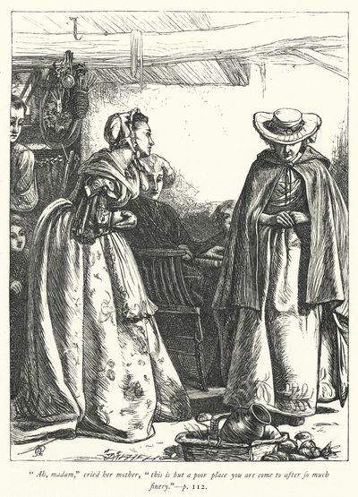 Illustratie voor The Vicar of Wakefield (gravure) door George John Pinwell