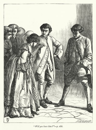 Illustratie voor The Vicar of Wakefield (gravure) door George John Pinwell