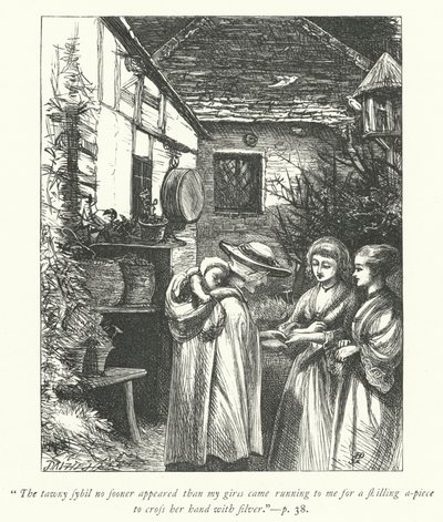 Illustratie voor The Vicar of Wakefield (gravure) door George John Pinwell