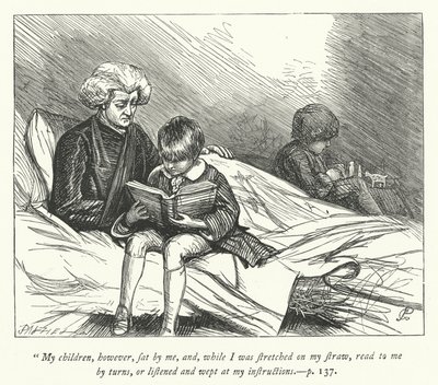 Illustratie voor The Vicar of Wakefield (gravure) door George John Pinwell