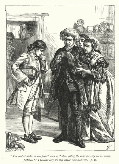 Illustratie voor The Vicar of Wakefield (gravure) door George John Pinwell