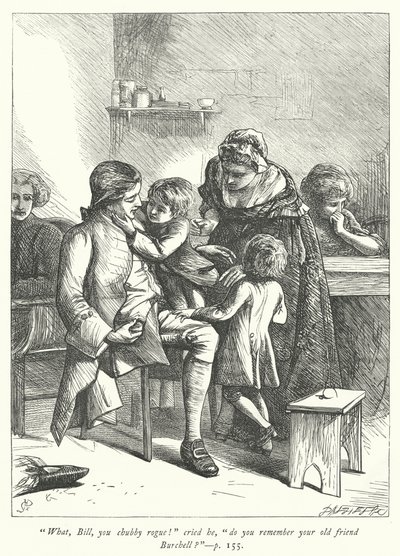 Illustratie voor The Vicar of Wakefield (gravure) door George John Pinwell