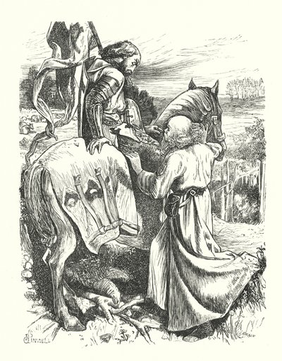Het vertrek van de pelgrim door George John Pinwell