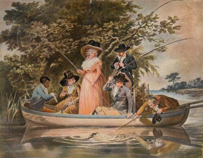 Een partij aan het vissen, 1789, 1902 door George Keating