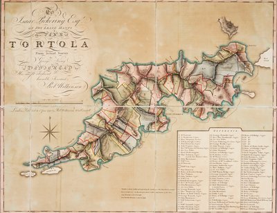 Plan van Tortola van onderzoek door George King door George King
