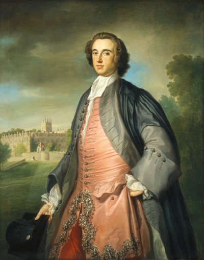 Een afgestudeerde van Merton College, Oxford, ca. 1754-1755 door George Knapton