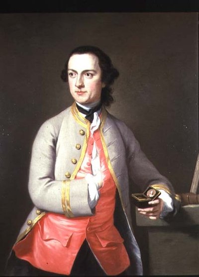 Een Portret van een Jonge Man door George Knapton
