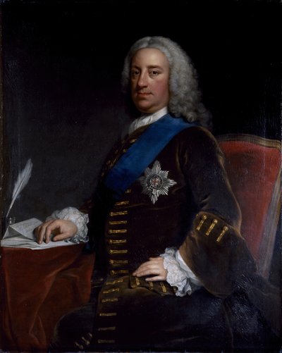 Portret van William Cavendish, 3e hertog van Devonshire, eind jaren 1730-begin jaren 1740 door George Knapton