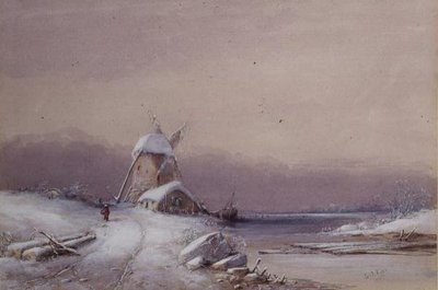 Winterlandschap door George Knox