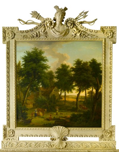 Landschap met figuren, 1757 door George Lambert