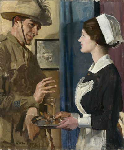 De soldaat en de meid door George Lambert