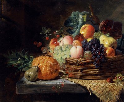 Geschenk van de natuur. Schilderij van George Lance (1802-1864) Privécollectie. door George Lance