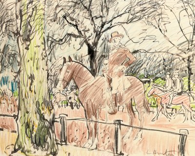 Don Roberto Cunninghame Graham in Rotten Row, Hyde Park door George Leslie Hunter