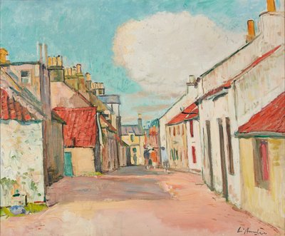 Straatscène, Largo door George Leslie Hunter