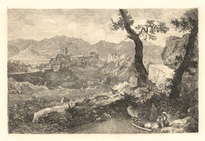 Een uitzicht nabij Rome door George Loring Brown