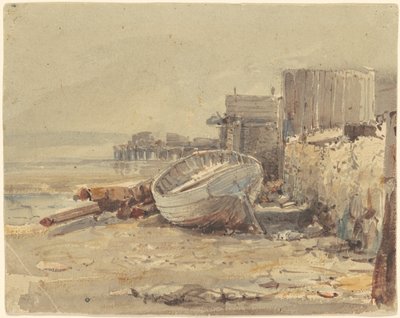 Gestrand schip door George Loring Brown