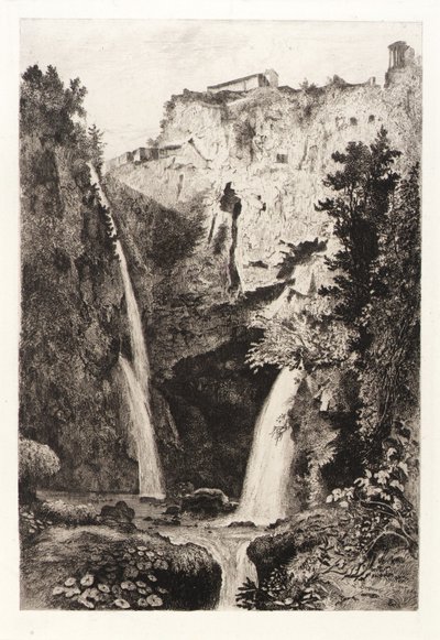 De watervallen van Tivoli door George Loring Brown