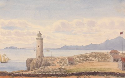 Europa Vuurtoren, Ceuta, Spanje door George Lothian Hall