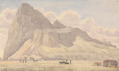 De rots van Gibraltar, vanaf de Noordelijke Front Guard Room door George Lothian Hall