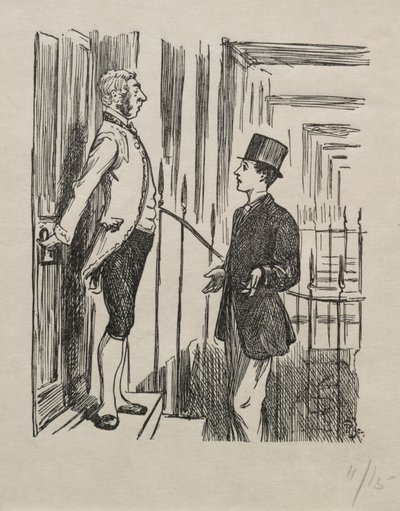 Coelebs op Zoek naar een Mulready Envelop door George Louis Palmella Busson Du Maurier