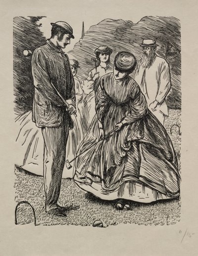 Hoe het spel niet te spelen, 1865 door George Louis Palmella Busson Du Maurier
