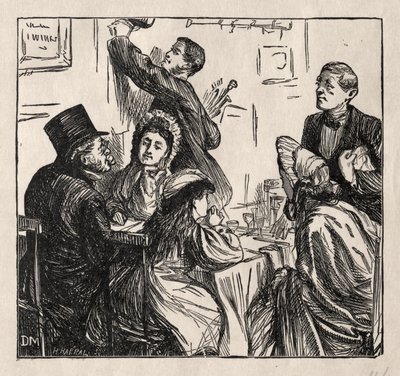 Verfrissing - Op de Grote Tentoonstelling door George Louis Palmella Busson Du Maurier
