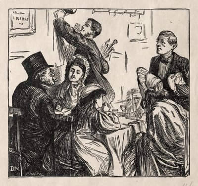 Verfrissing - Op de Grote Tentoonstelling, 1862 door George Louis Palmella Busson Du Maurier