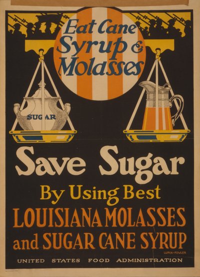 Eet rietsiroop en melasse, bespaar suiker door de beste Louisiana melasse en suikerrietsiroop te gebruiken door Bartolome Esteban and studio Murillo