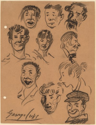 Tien hoofden door George Luks