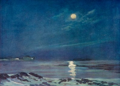 Volle Maan in de Winter, c1908, 1909 door George Marston