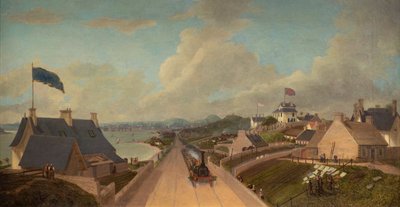 De opening van de Dundee en Arbroath Railway door George McGillivray