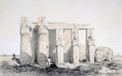 Het Ramseion, Luxor, Egypte door George Moore