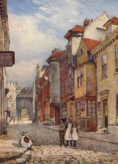 Church Street, kijkend naar het Noorden door George Moore Henton