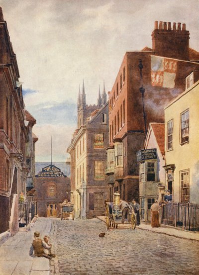 Church Street, kijkend naar het zuiden door George Moore Henton