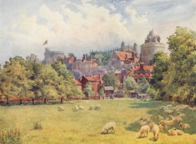 Het Kasteel vanaf de Velden door George Moore Henton
