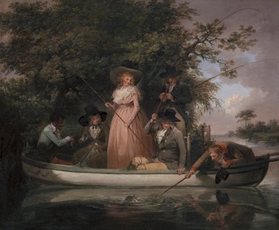 Een Feestje aan het Vissen door George Morland