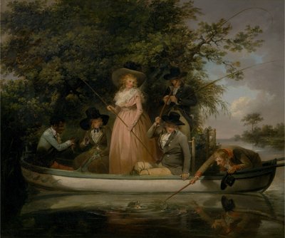 Een partij vissen door George Morland