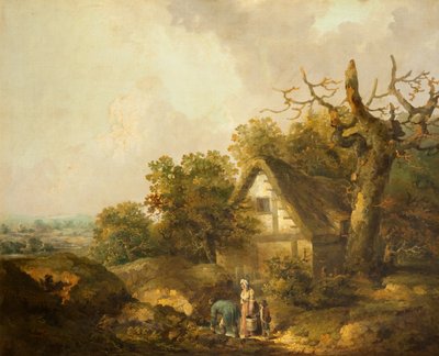 Een rustiek huisje door George Morland