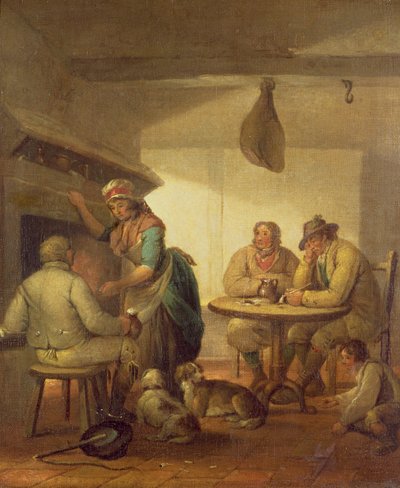 Landelijke Mensen Bij Een Herbergvuur, 1796 door George Morland