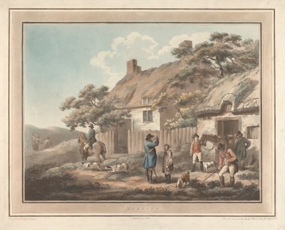 Schieten [een paar]: 1. Ochtend door George Morland