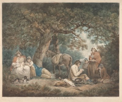 Reizigers door George Morland