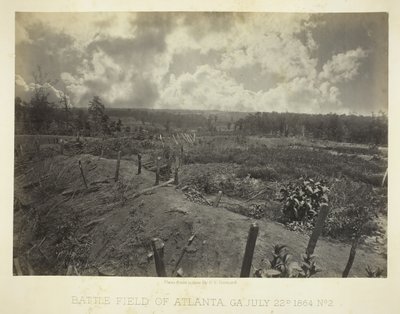 Slagveld van Atlanta, GA, nr. 2, 22 juli 1864 door George N. Barnard