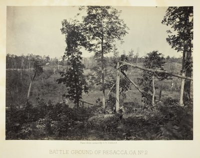 Slagveld van Resacca, GA, Nr. 2 door George N. Barnard