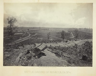 Slagveld van Resacca, GA, nr. 4, 1866 door George N. Barnard