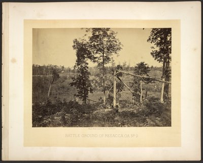 Slagveld van Resacca, Ga. Nr. 2 door George N. Barnard
