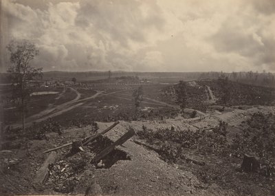 Slagveld van Resacca, Georgia nr. 4, 1860s door George N. Barnard