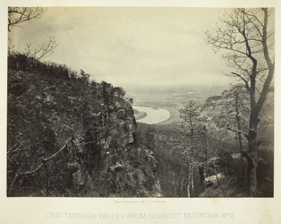 Chattanooga Valley vanaf Lookout Mountain, nr. 2, 186466 door George N. Barnard
