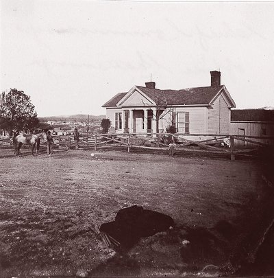 Hoofdcommissaris kantoor, Chattanooga, ca. 1864 door George N. Barnard