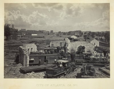 Stad Atlanta, GA, nr. 1, 1866 door George N. Barnard