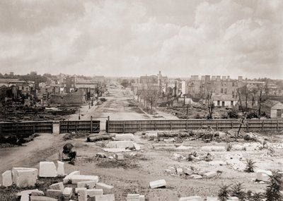 Columbia, South Carolina, VS na de brand van 1865 door George N. Barnard